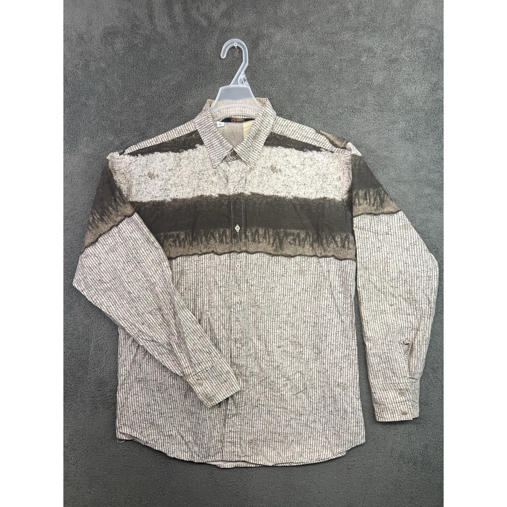 Panhandle Slim Vintage Shirt Mens Sz XL Cowboy Western Brown Long Sleeve